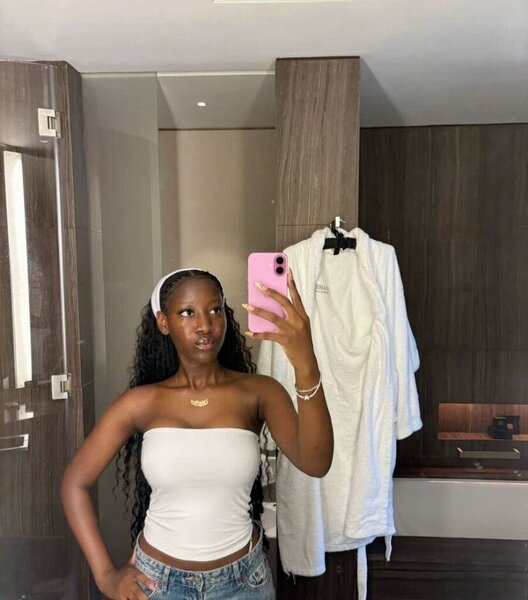 Top tube blanc élégant