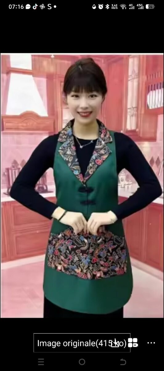 Tablier de cuisine élégant