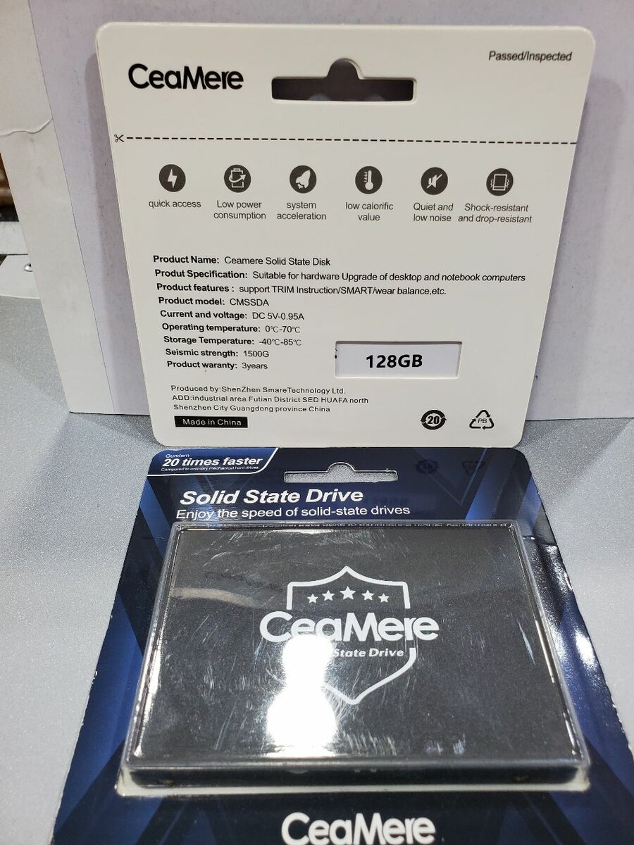 CeaMere Disque SSD 512GB Rapide
