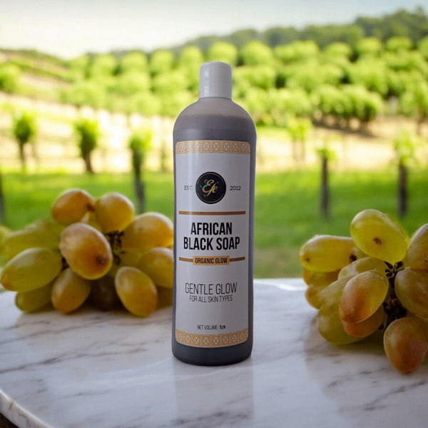 Organic Glow African Black Soap Bath 1.2Ltrs