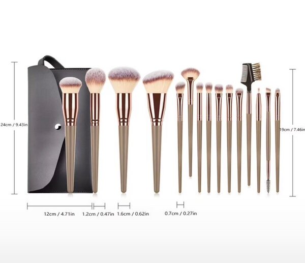 Set de pinceaux maquillage professionnels