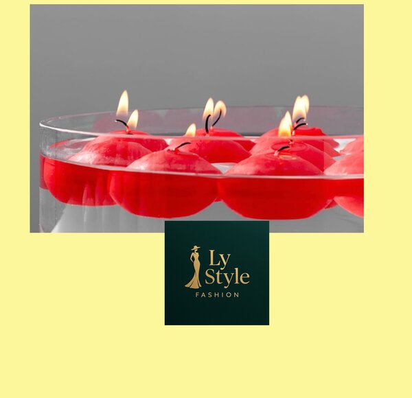 Bougies Flottantes Rouges