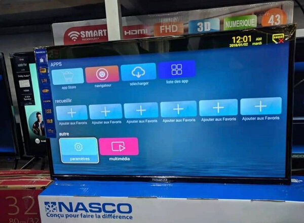 NASCO Smart TV FHD 43 pouces