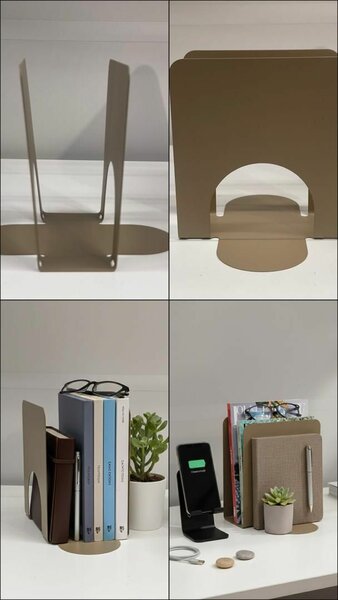 Support de livres en métal