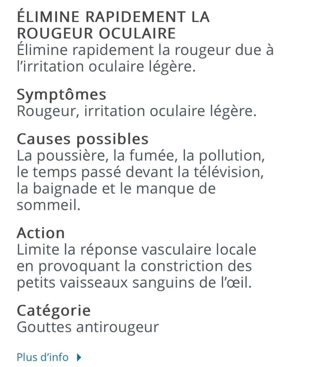 VISINE ORIGINAL fini les yeux rouge