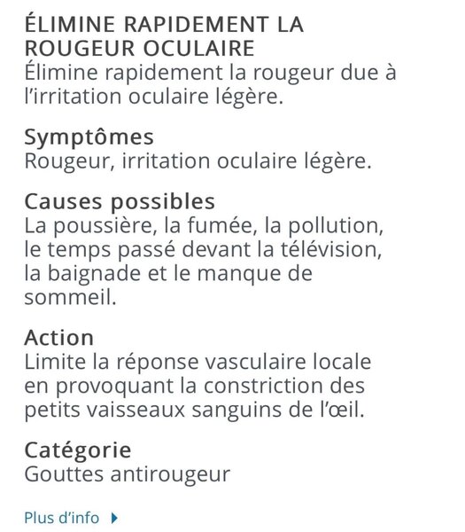 VISINE ORIGINAL fini les yeux rouge