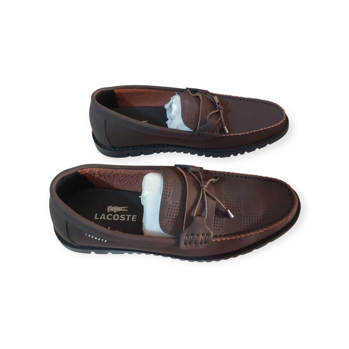 Brown Lacoste loafer -Sz 44
