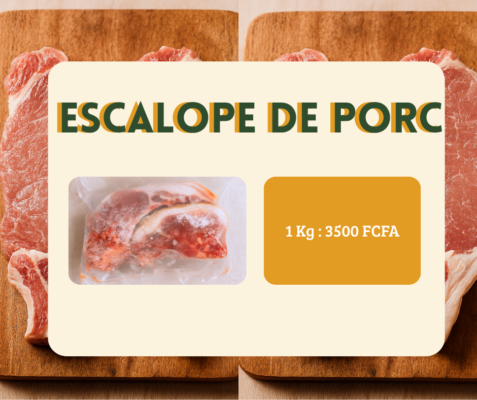 Escalope de porc local