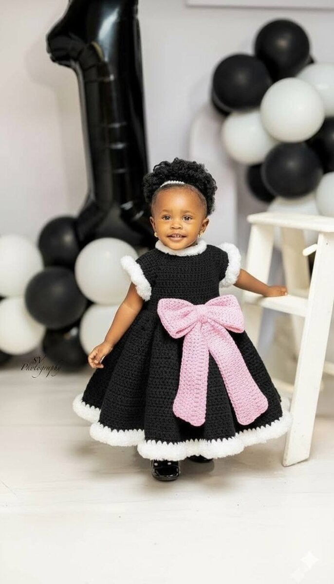 Robe bébé en tricot élégante