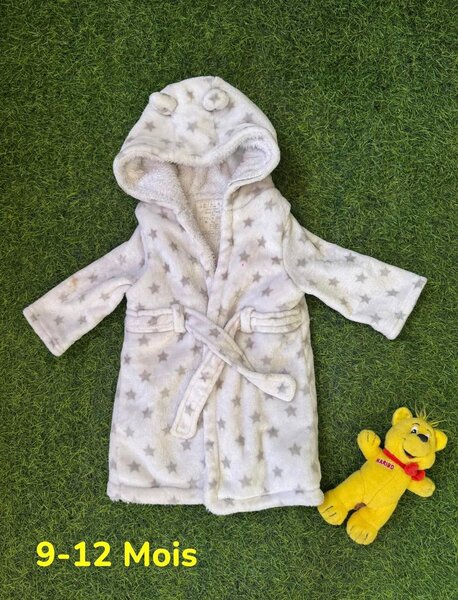 Peignoirs bébé doux à capuche
