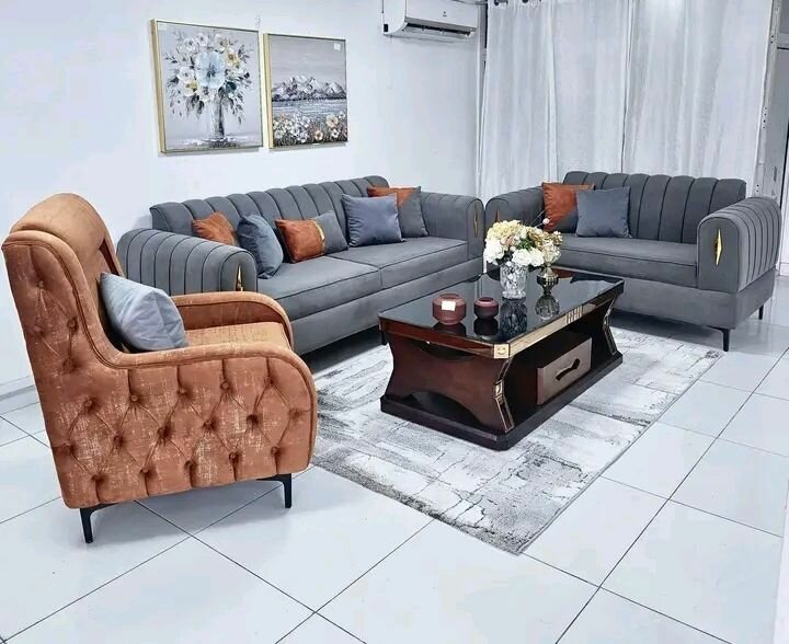 Ensemble Salon Luxe Gris