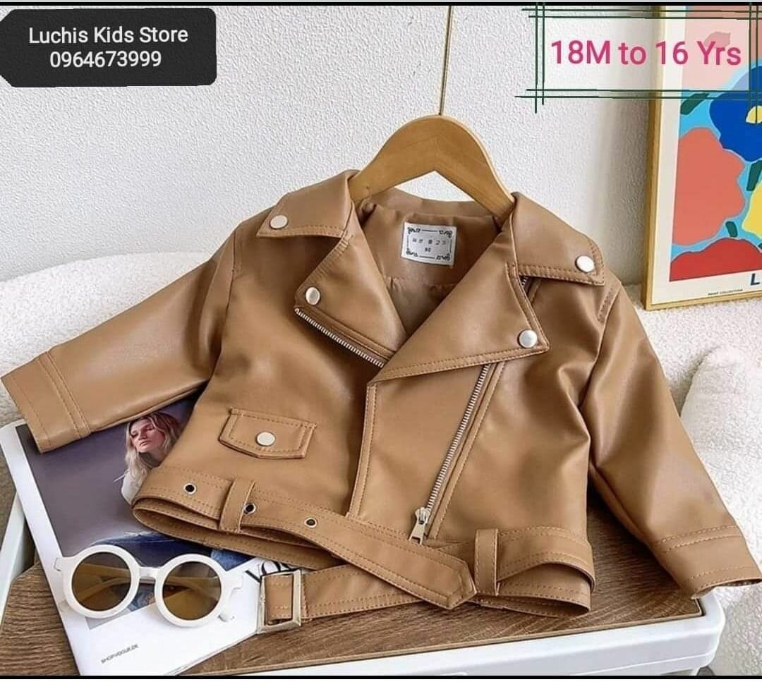 Leather coats for girls