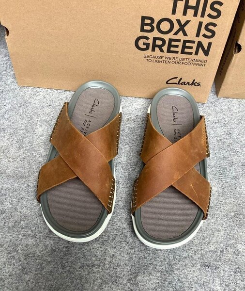 Sandales en cuir Clarks pour homme