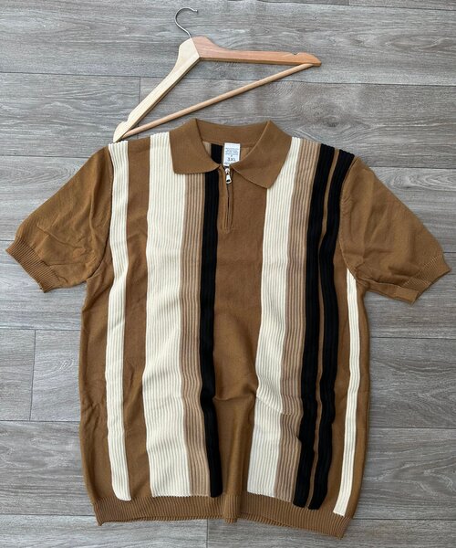 Polo tricot zippé