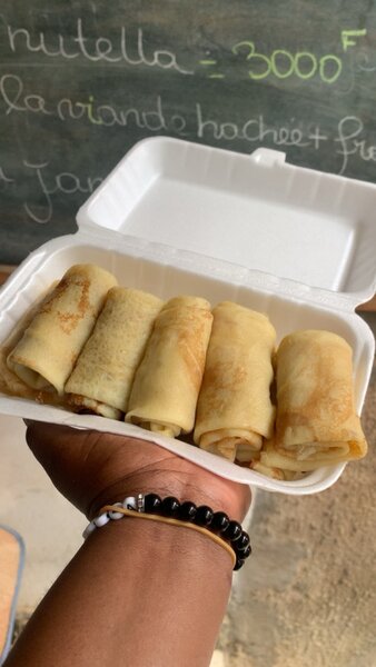 10 Crêpes nature en rouleaux