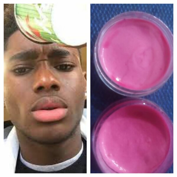 Magic pink lip cream for dark lips