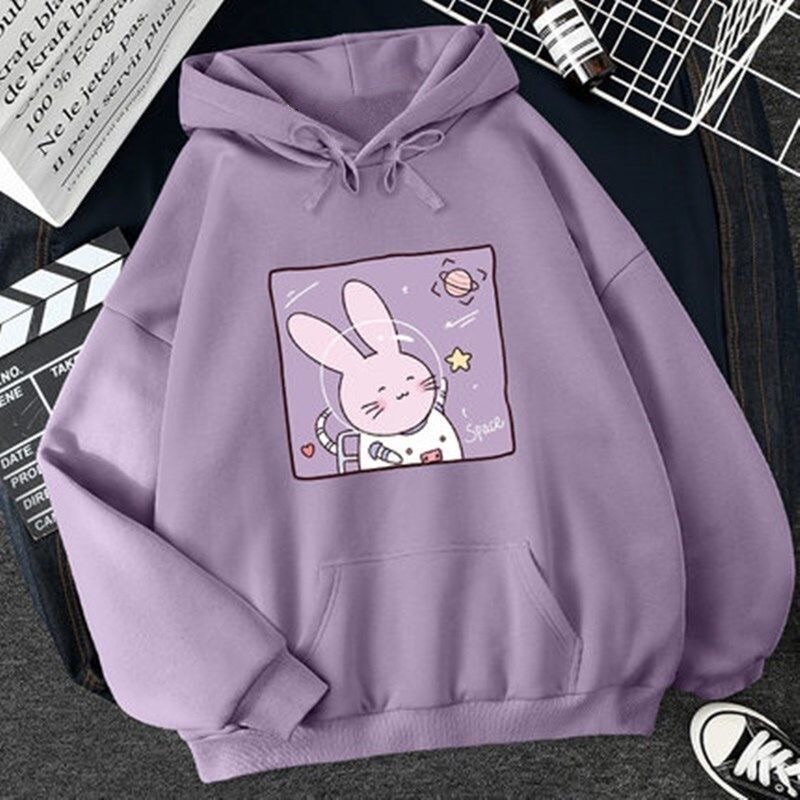Sweatshirt mignon à capuche graphisme