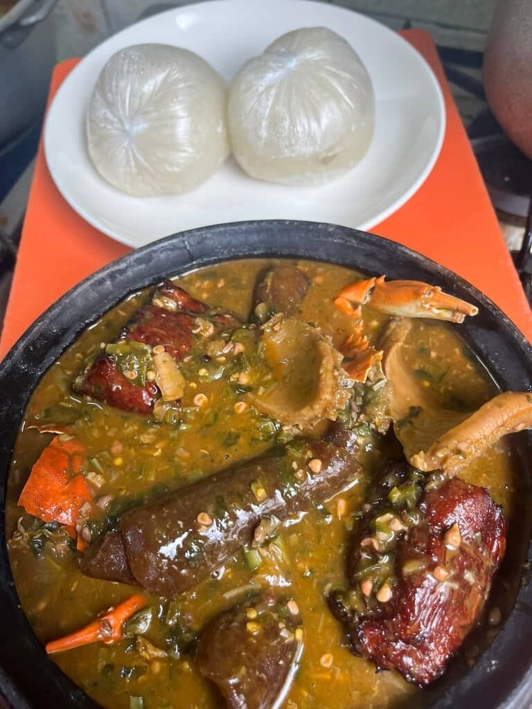 Placali sauce graine et kopê