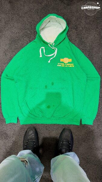 Sweat à Capuche Vert Unisexe