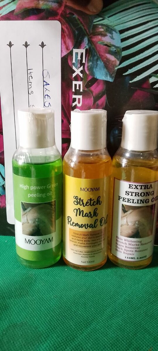 Stretch remover and peeling oil