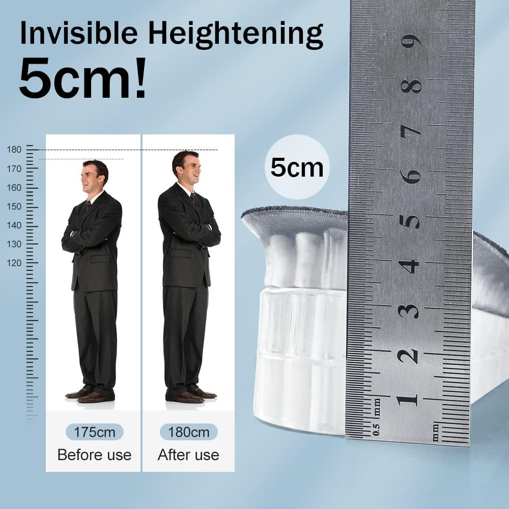 3-Layer Height Increase Gel Heel Pads