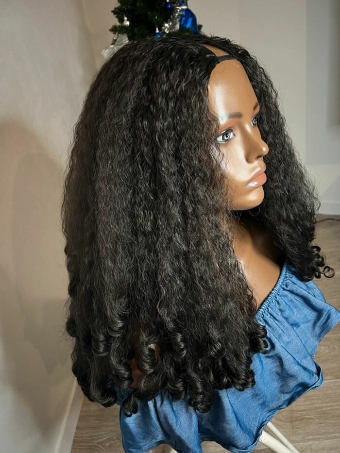 Perruque bouclée longue