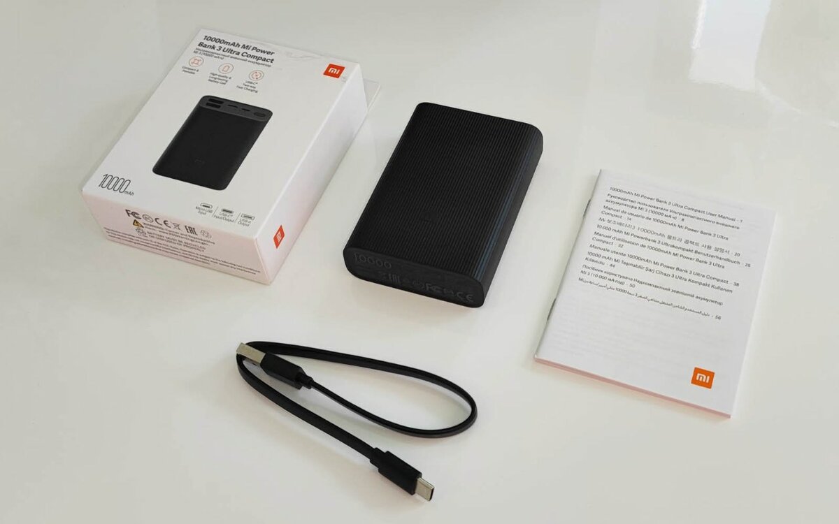 Xiaomi 10000mah Mi Power Bank 3 Chargeur Portatif Ultra