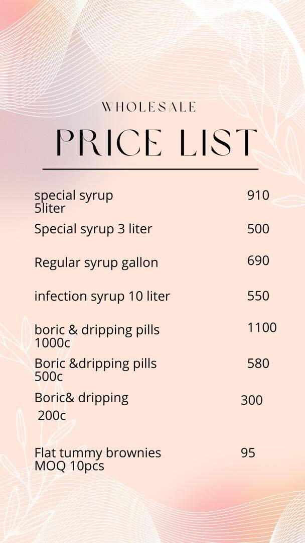 Boric acid and. Dripping caps