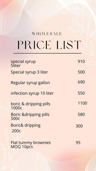 Boric acid and. Dripping caps