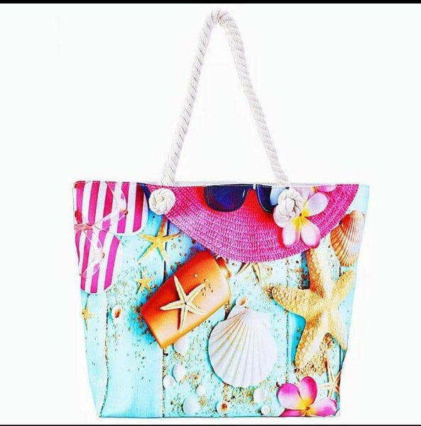 Beach side tote bag