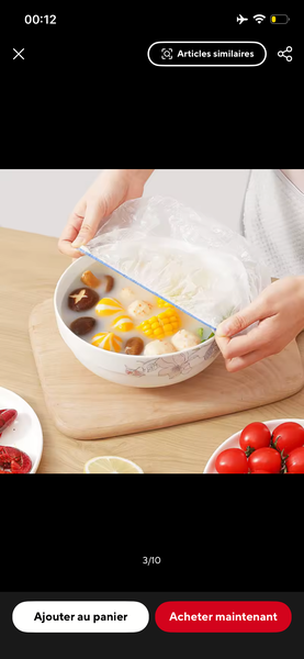 Couvercles élastiques 100 pièces