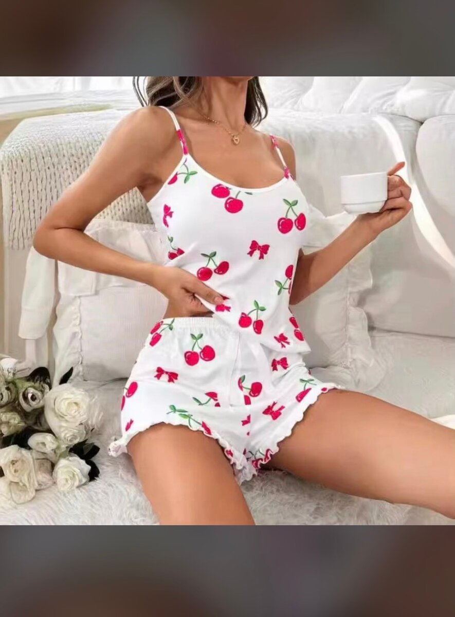 Pyjama Femme Imprimé Cœur