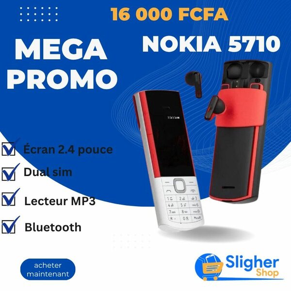 Nokia Mobile Phone with Earbuds