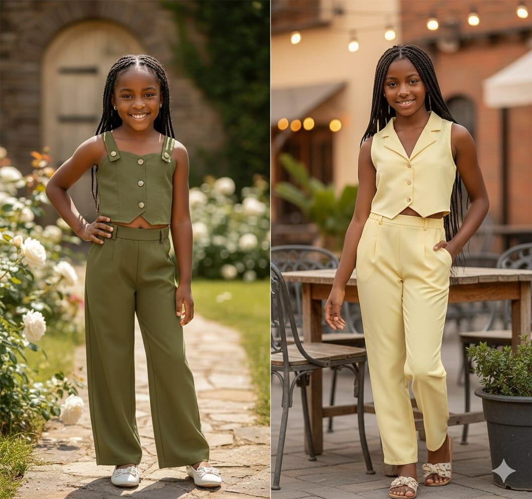 Élégants ensembles et robes pour filles