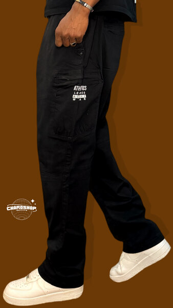Cargo Pantalon Homme Noir