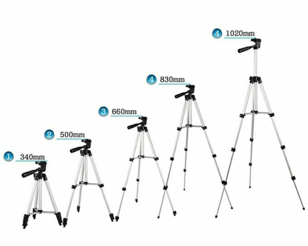 Trépied pour appareil photo caméra 10 a 40 pouces argent