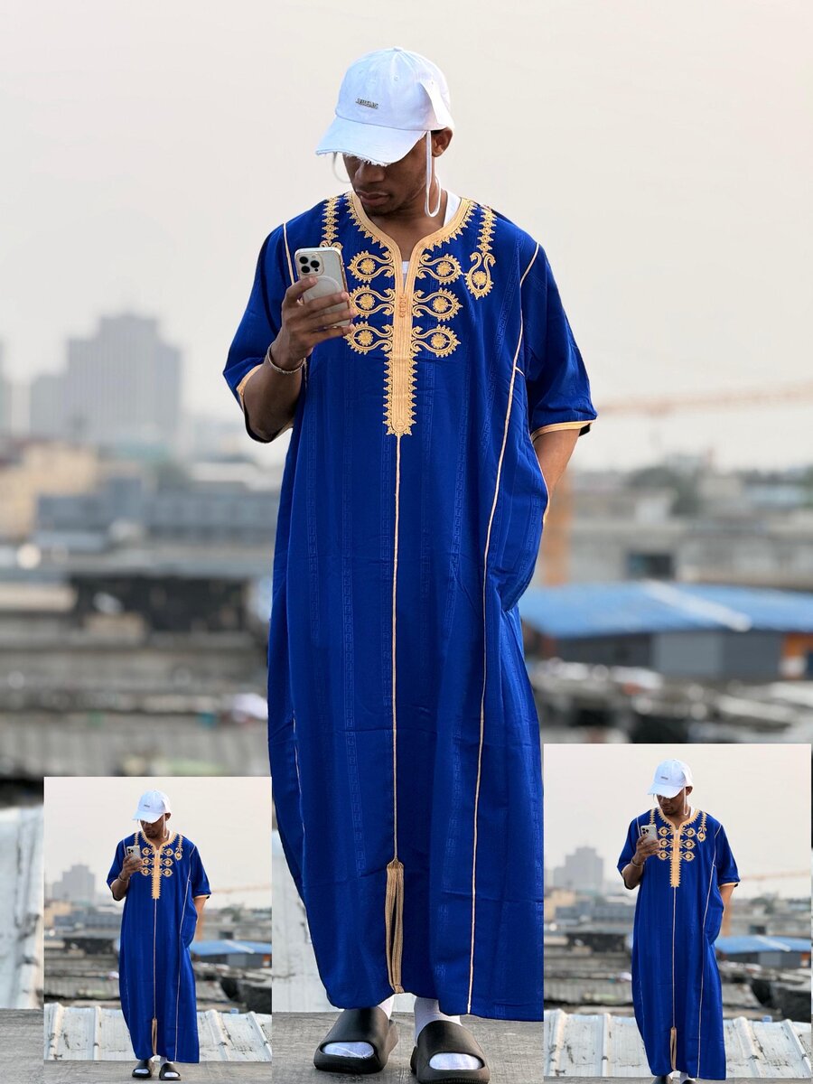 Caftan homme africain brodé