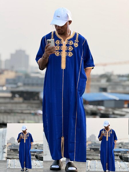 Caftan homme africain brodé
