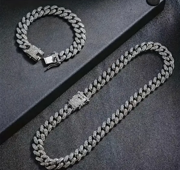 Karen aujla chain and bracelet