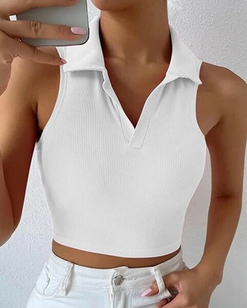 Débardeur Noir Élégant