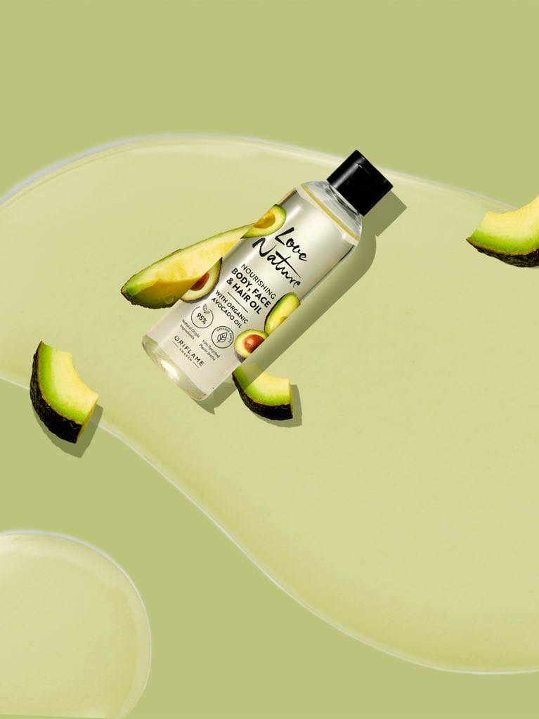 Body, Face & Hair Oil with organic Avocado oil