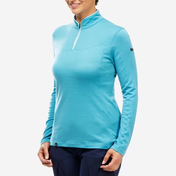 Pull polaire femme bleu