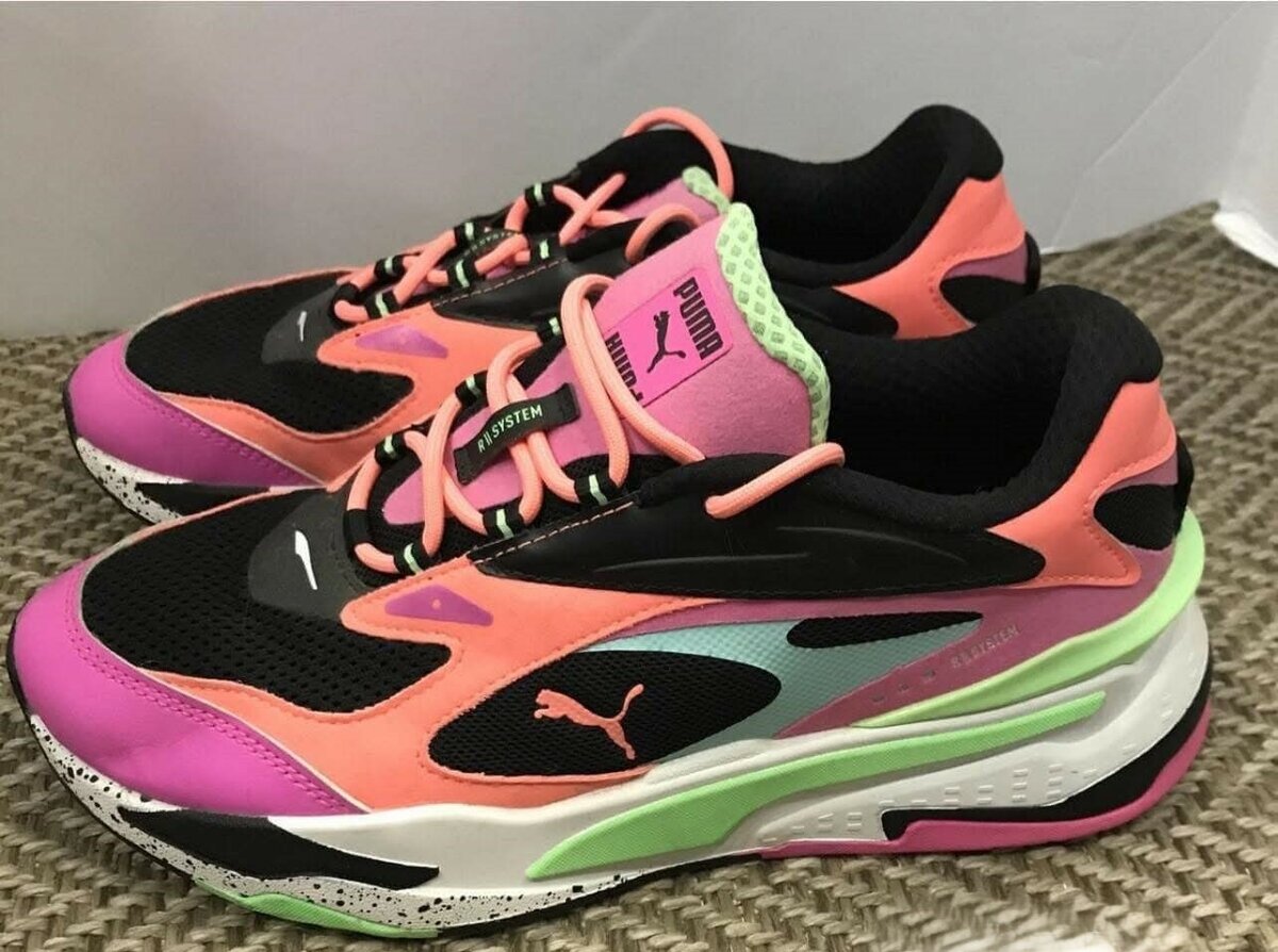 Baskets blocs de couleurs vives, marque Puma