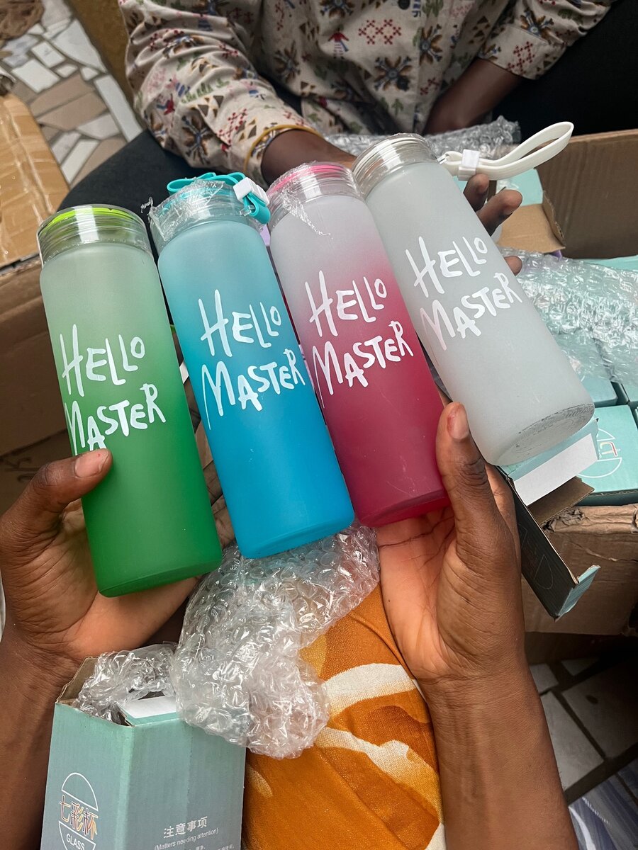 Gourde de base de borosilicate