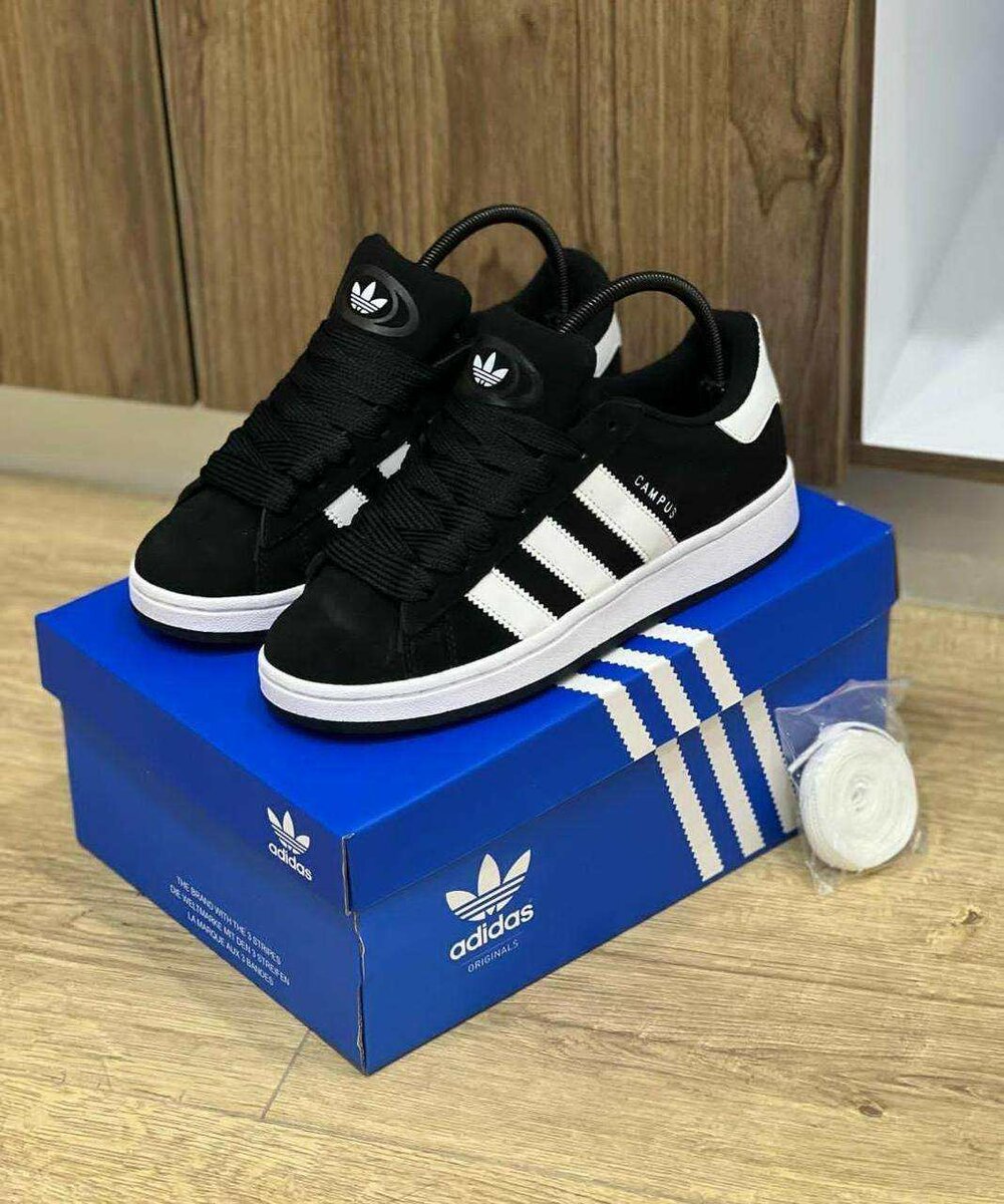 Baskets noires Adidas Campus