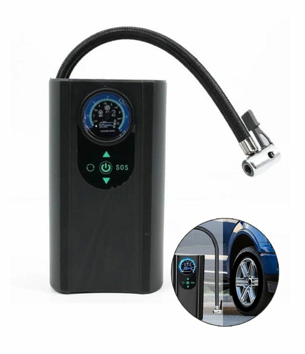 ELECTRIC PORTABLE MINI AIR COMPRESSOR PUMP FOR CAR TIRE