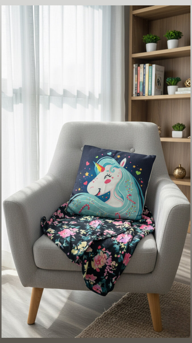 Coussin Licorne Enchantée