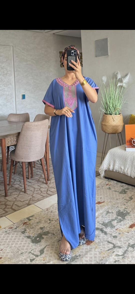 Caftan élégant en coton