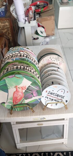 Assiettes Décoratives Colorées