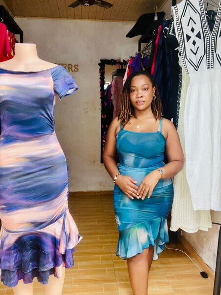 Robe Cocktail Évasée Femme